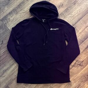 Men’s Champion Hooded Long Sleeve Shirt, Medium